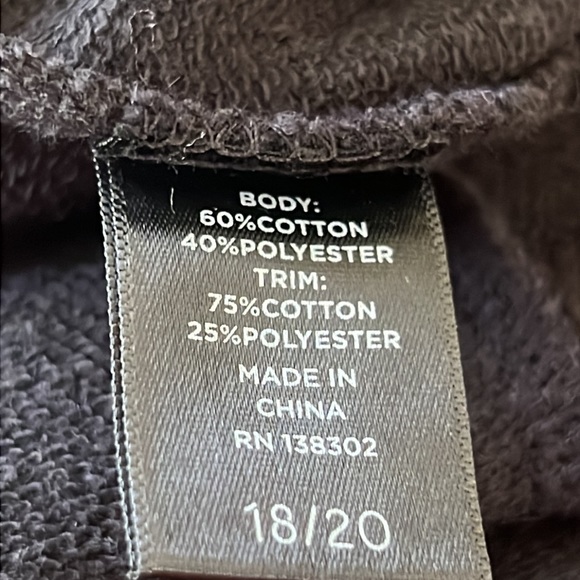 AVE Leisure Black French Terry & Velour Cowl Turtleneck - Picture 8 of 8